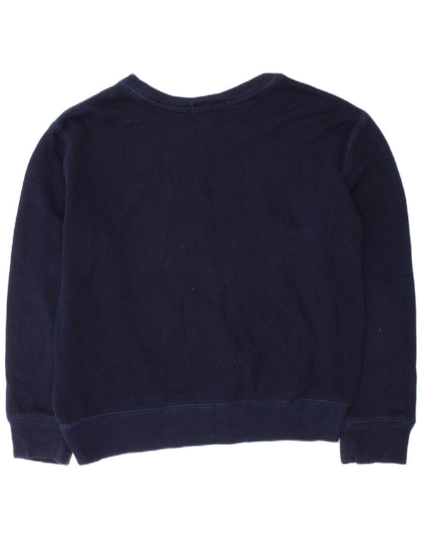 Polo Ralph Lauren Boys Sweatshirt Jumper 7-8 Years Small Navy Blue Cotton