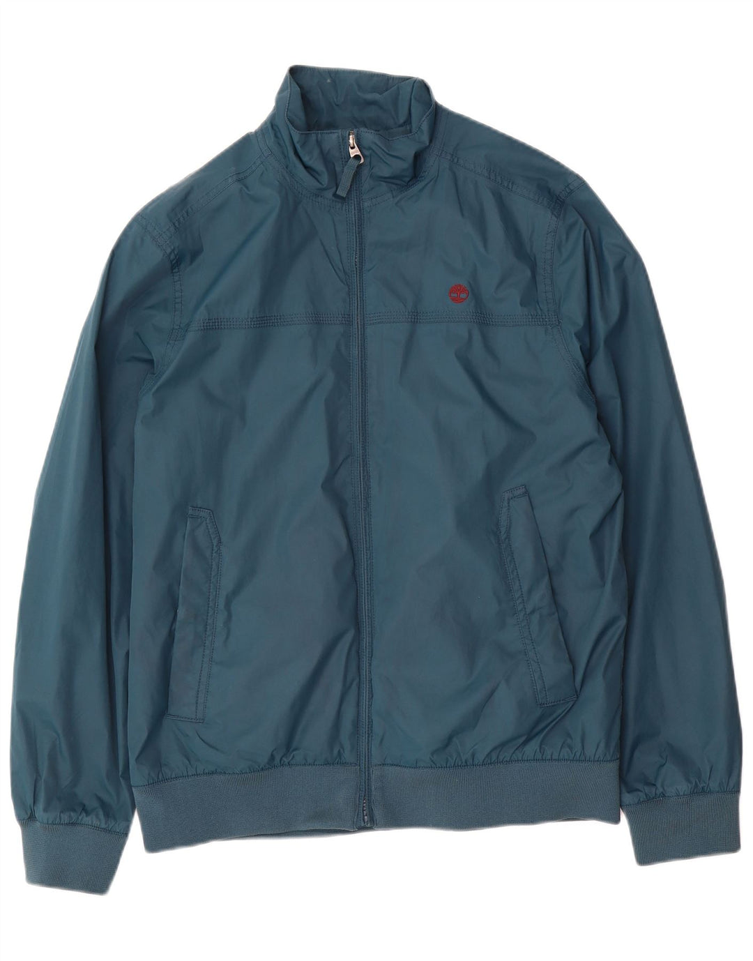 Timberland Mens Bomber Rain Jacket UK 40 Large Blue Polyester