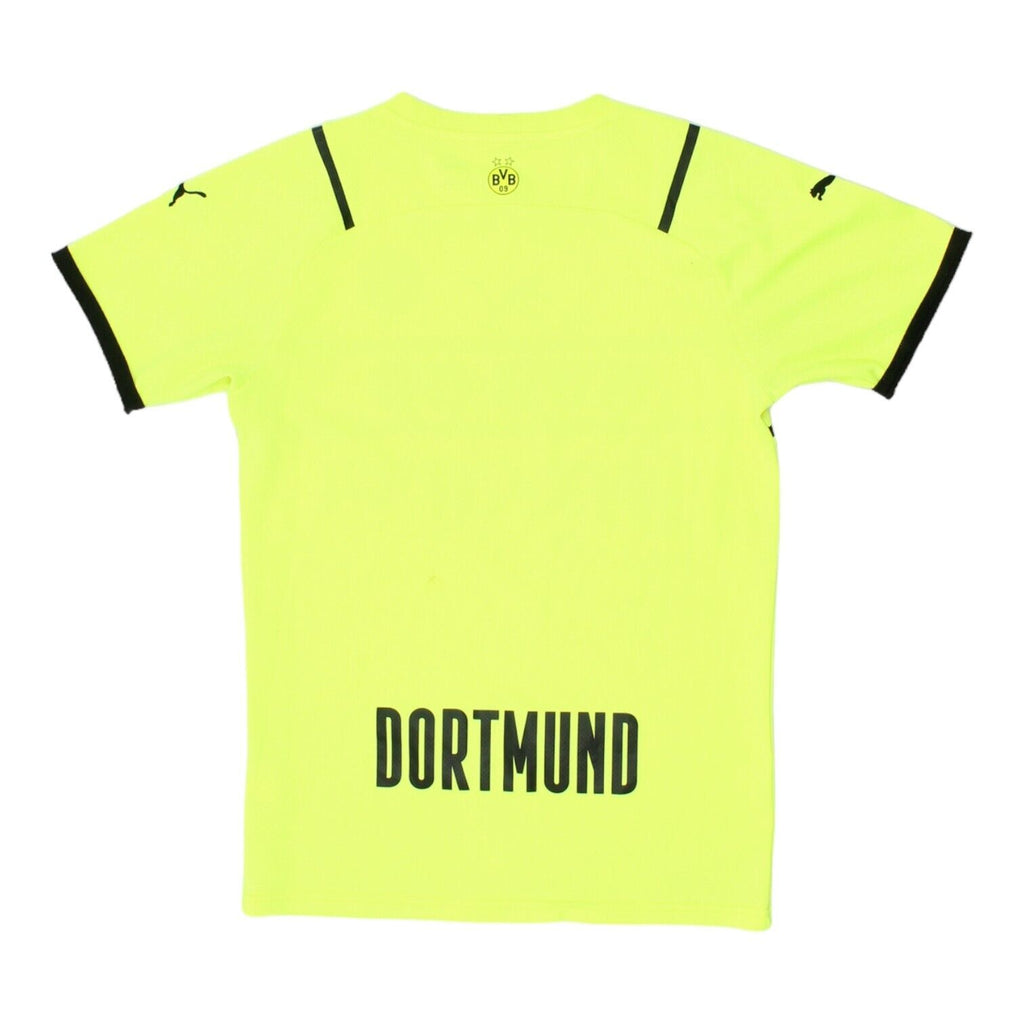 Borussia Dortmund 2021-22 Puma Mens Alternate Home Shirt | Football Sportswear | Vintage Messina Hembry | Thrift | Second-Hand Messina Hembry | Used Clothing | Messina Hembry 