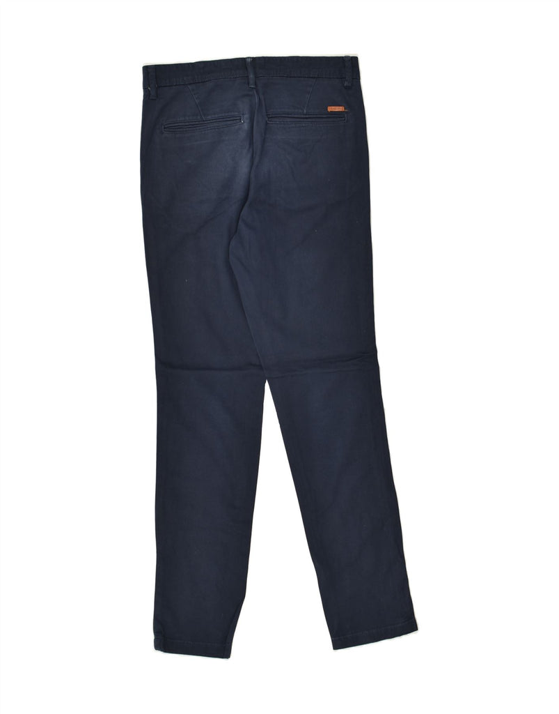 JACK & JONES Mens Marco Slim Casual Trousers W29 L32  Navy Blue Cotton | Vintage Jack & Jones | Thrift | Second-Hand Jack & Jones | Used Clothing | Messina Hembry 