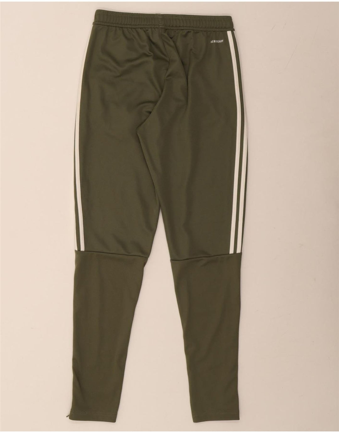 Adidas Mens Aeroready Tracksuit Trousers Small  Khaki Polyester