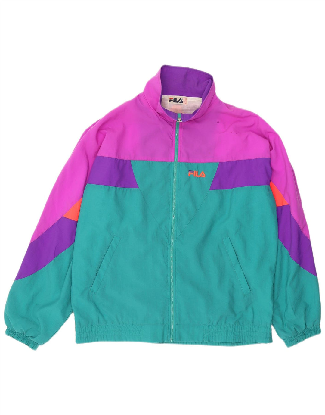 Fila Mens Full Tracksuit IT 54 XL  Green Colourblock Polyamide