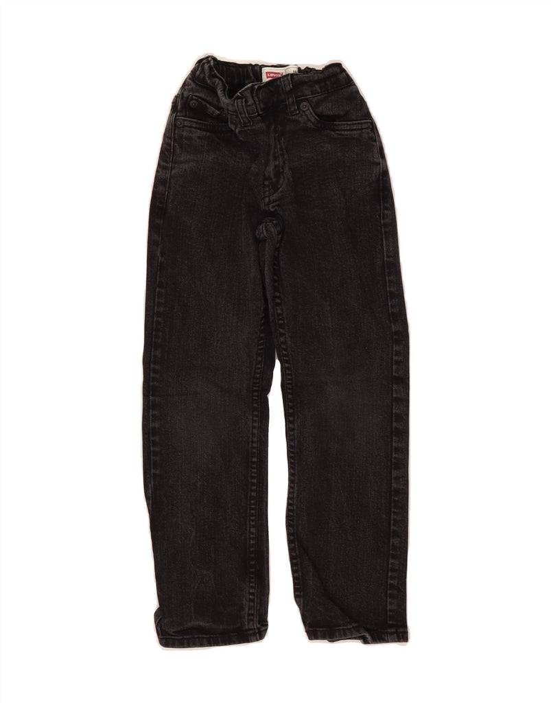 LEVI'S Boys Straight Jeans 5-6 Years W20 L20 Black Cotton Vintage Levi's and Second-Hand Levi's from Messina Hembry 
