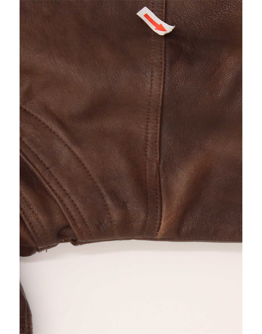 Vintage Mens Leather Jacket UK 38 Medium Brown