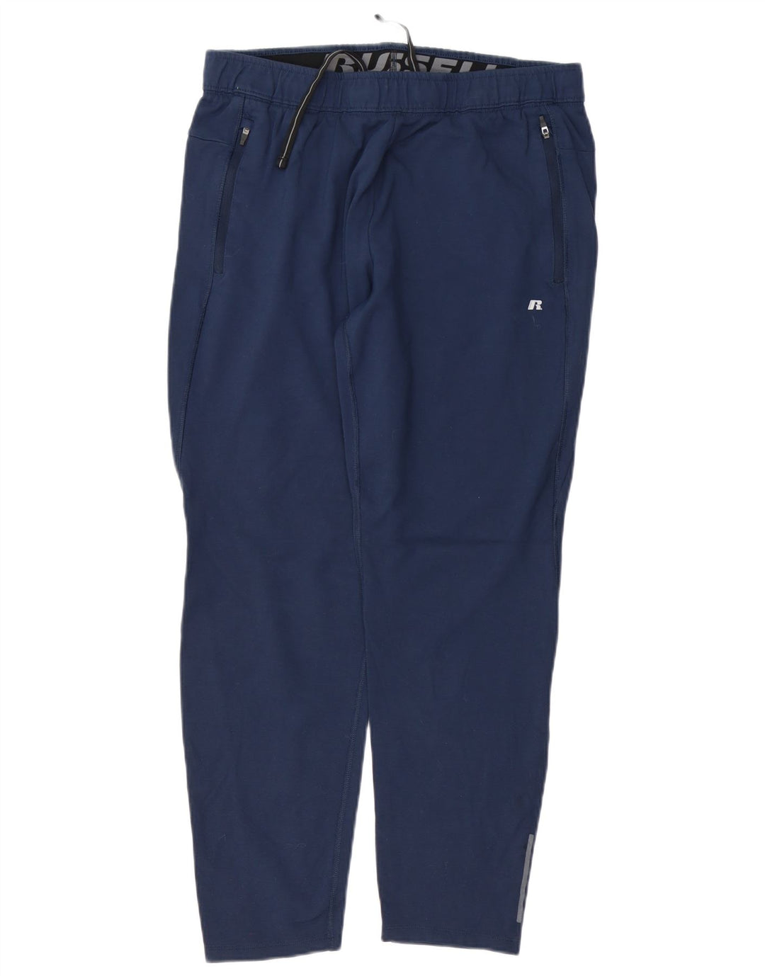 RUSSELL ATHLETIC Mens Tracksuit Trousers Large Navy Blue Rayon