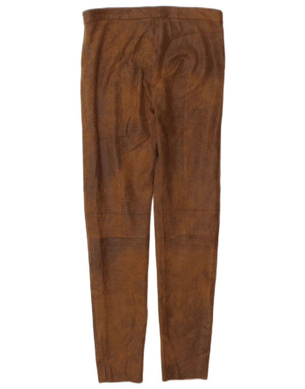 Zara Womens Skinny Casual Trousers XS W24 L26 Brown Polyester