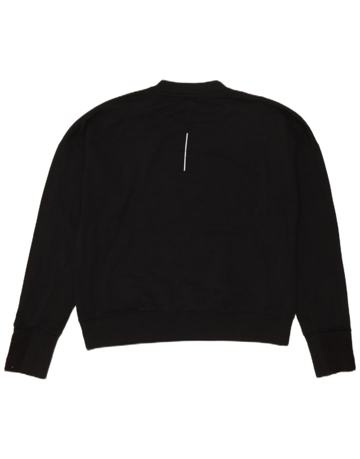Nike Mens Dri Fit Loose Fit Sweatshirt Jumper XS Black Polyester