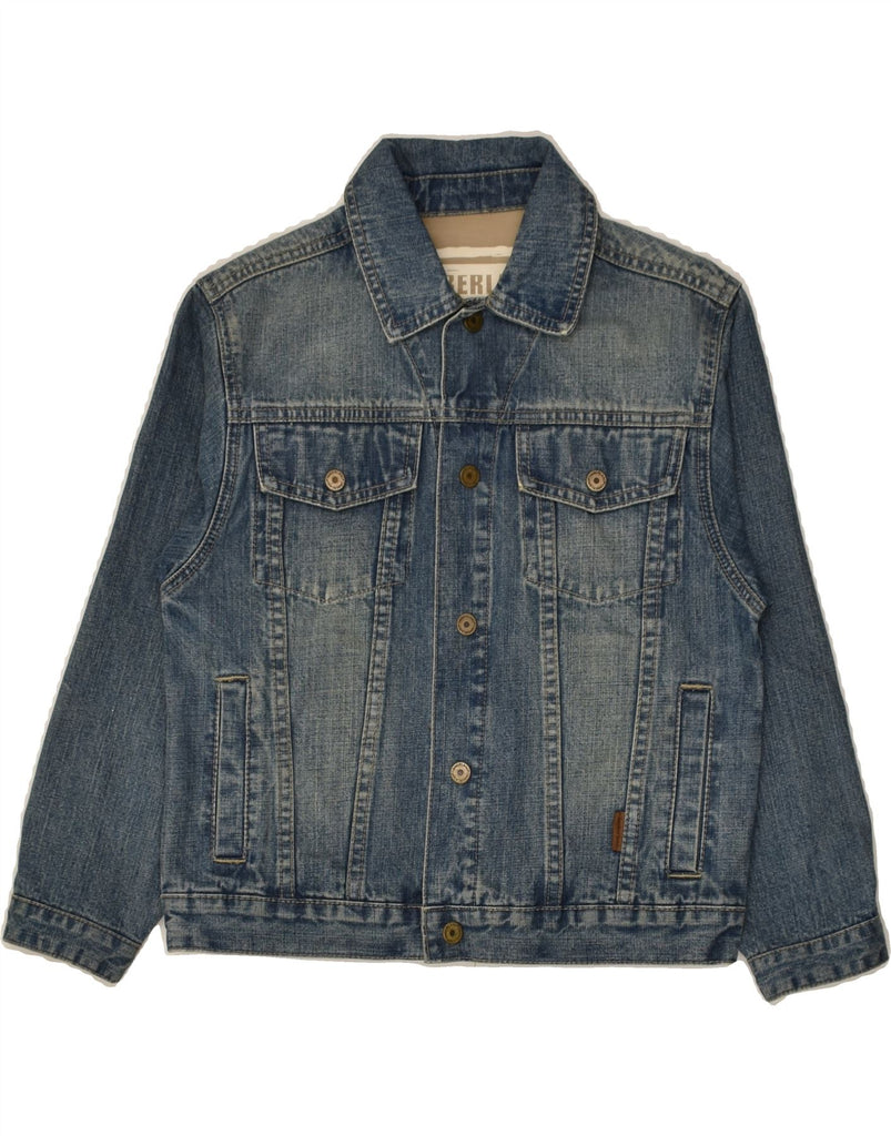 TIMBERLAND Boys Denim Jacket 7-8 Years Blue Cotton | Vintage Timberland | Thrift | Second-Hand Timberland | Used Clothing | Messina Hembry 