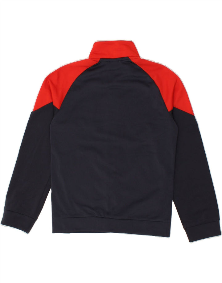 PUMA Boys Graphic Tracksuit Top Jacket 9-10 Years  Navy Blue Colourblock Vintage Puma and Second-Hand Puma from Messina Hembry 