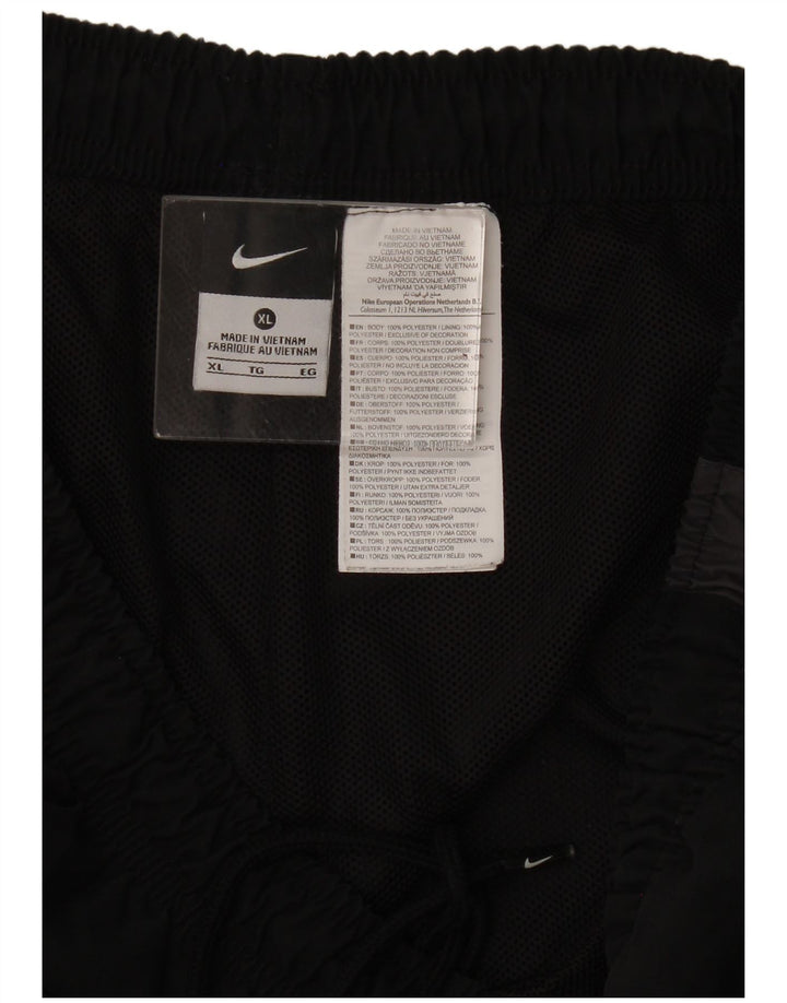 Nike Mens Tracksuit Trousers XL  Black Colourblock Polyester