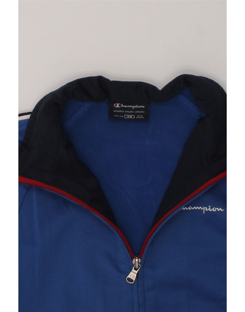 CHAMPION Boys Tracksuit Top Jacket 5-6 Years XS Blue Polyester | Vintage Champion | Thrift | Second-Hand Champion | Used Clothing | Messina Hembry 