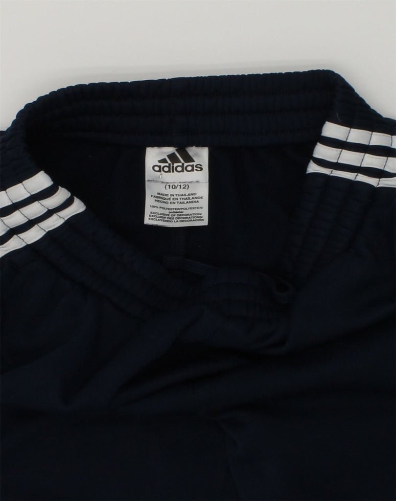 ADIDAS Boys Tracksuit Trousers 10-11 Years Black Polyester | Vintage Adidas | Thrift | Second-Hand Adidas | Used Clothing | Messina Hembry 