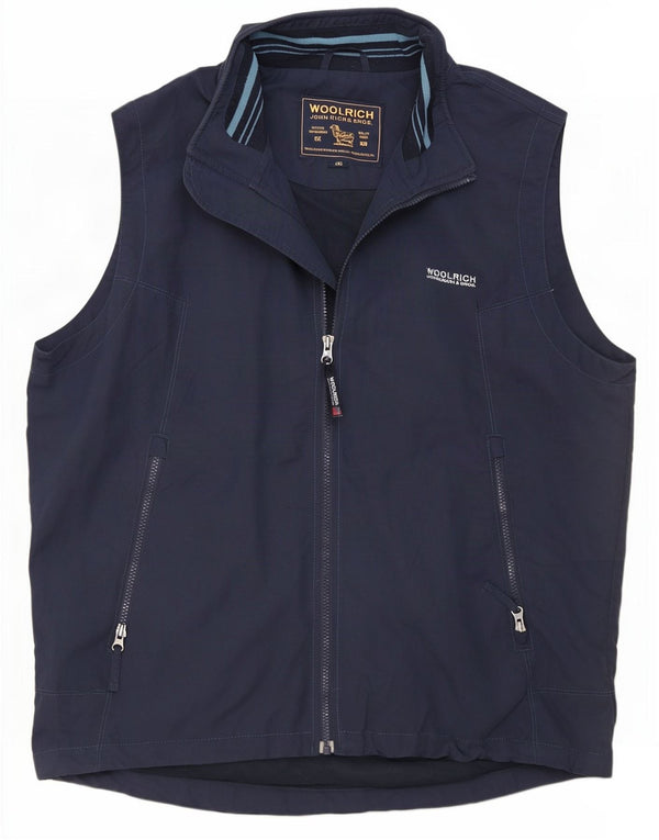Woolrich Mens Sleeveless Tracksuit Top Jacket 2XL Navy Blue