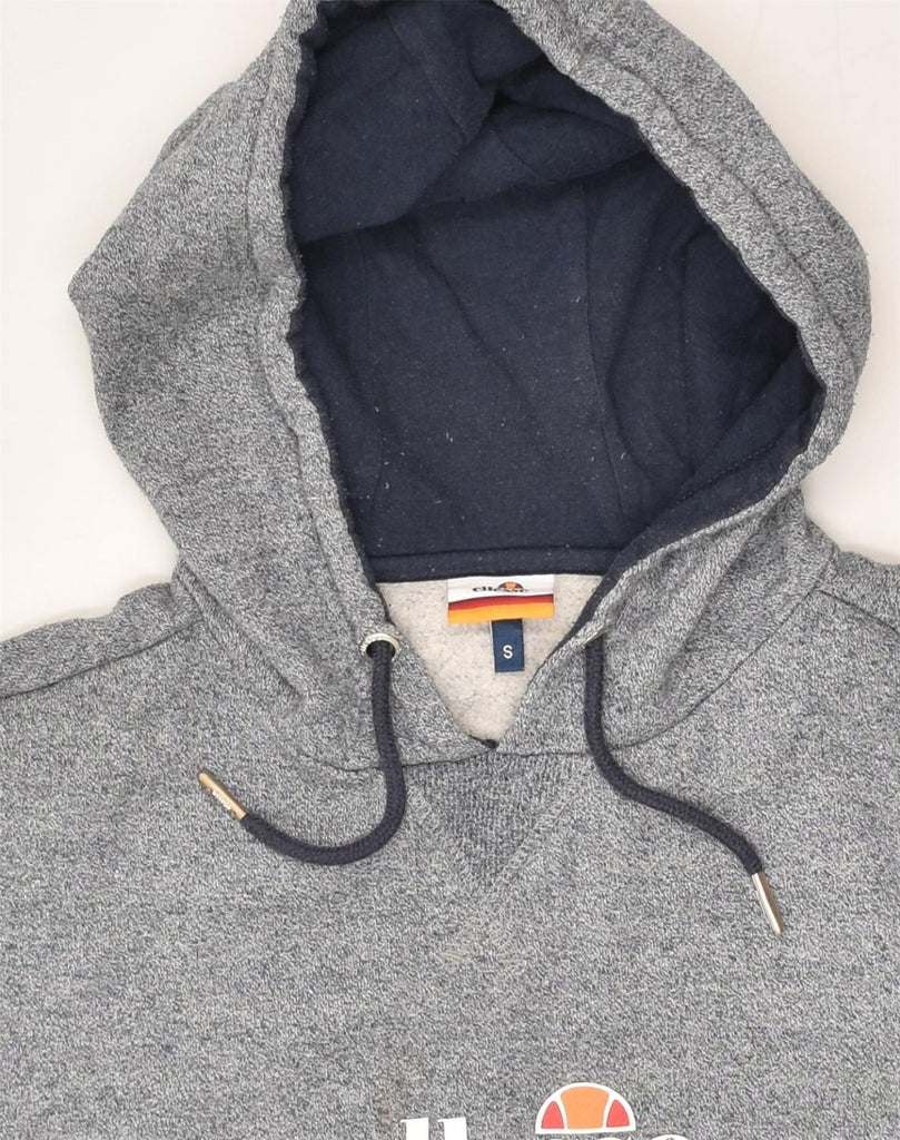 ELLESSE Mens Graphic Hoodie Jumper Small Grey Cotton | Vintage Ellesse | Thrift | Second-Hand Ellesse | Used Clothing | Messina Hembry 