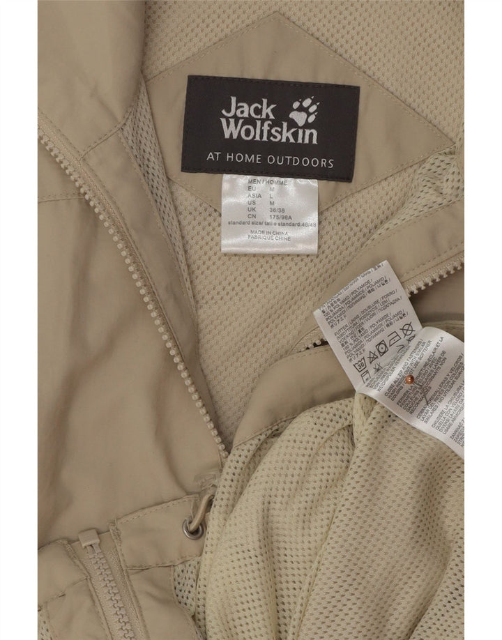Jack Wolfskin Mens Sleeveless Tracksuit Top Jacket UK 36/38 Medium Beige