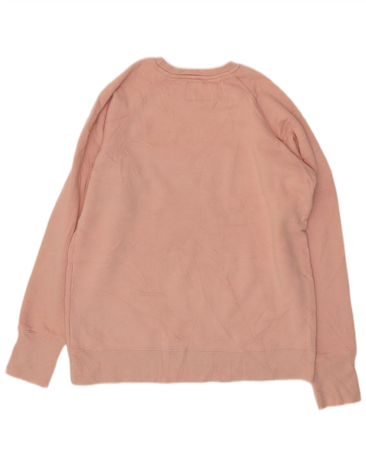 CHAMPION Womens Graphic Sweatshirt Jumper UK 14 Medium Pink Cotton