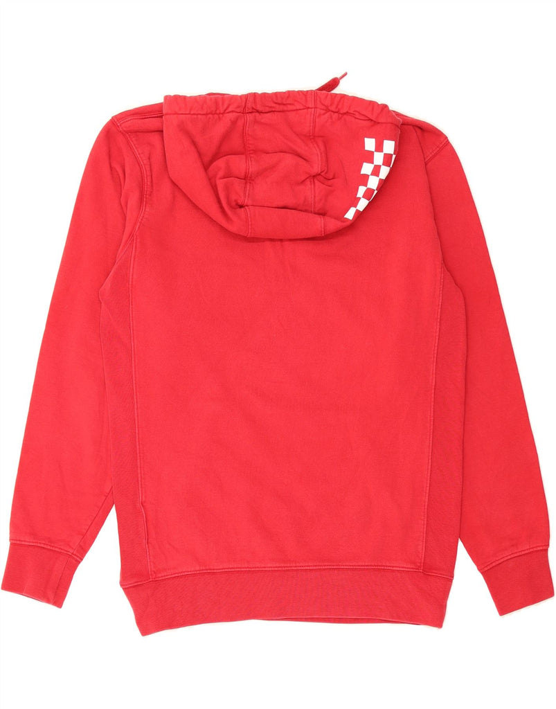 VANS Mens Graphic Hoodie Jumper Small Red Cotton Vintage Vans and Second-Hand Vans from Messina Hembry 