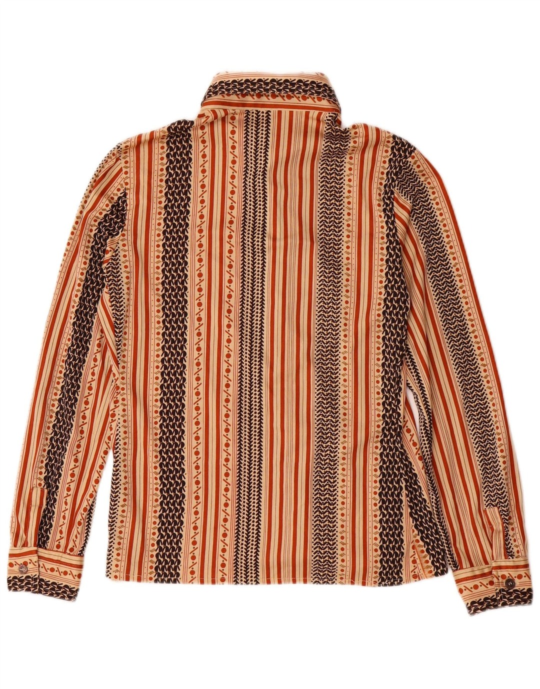 VINTAGE Womens Shirt IT 50 XL Beige Striped