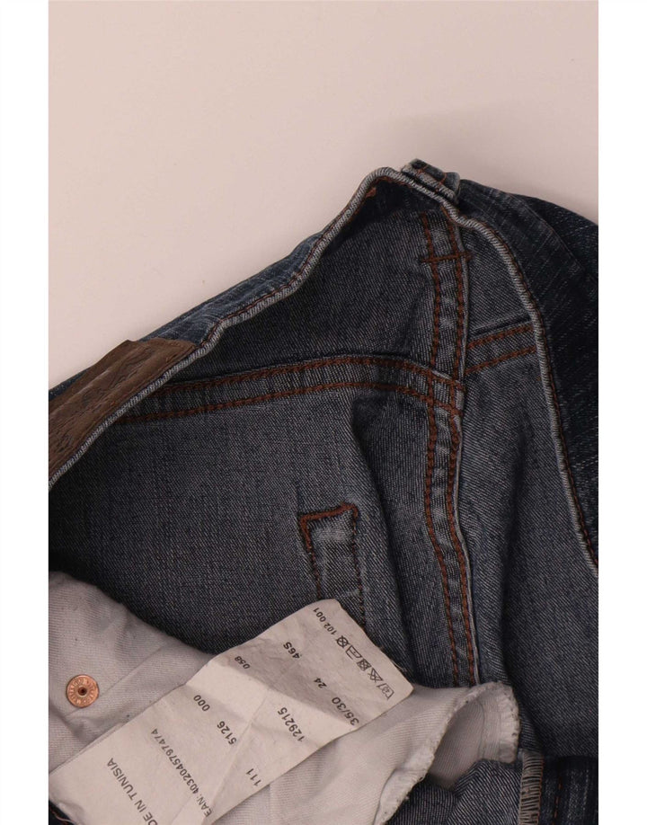 Mustang Mens Straight Jeans W35 L30 Navy Blue Cotton