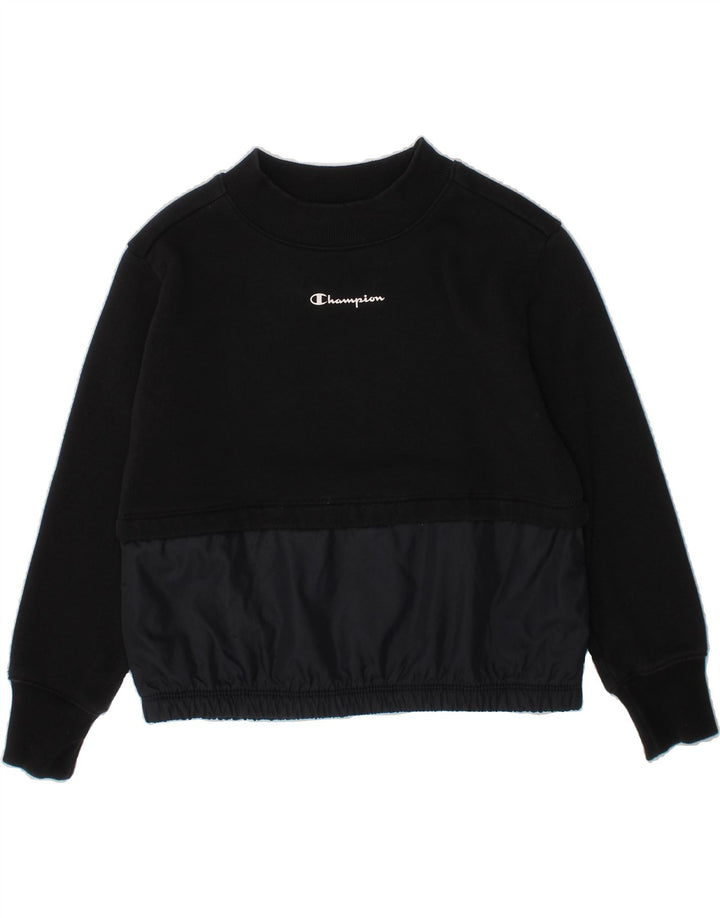 CHAMPION Boys Sweatshirt Jumper 5-6 Years XS Black Cotton Vintage Champion and Second-Hand Champion from Messina Hembry 