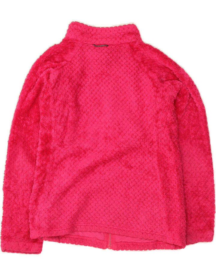 COLUMBIA Girls Fleece Jacket 14-15 Years Large Pink Polyester Vintage Columbia and Second-Hand Columbia from Messina Hembry 