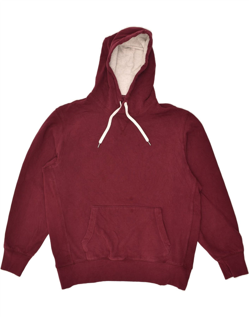 AMERICAN EAGLE Mens Hoodie Jumper Large Burgundy Cotton | Vintage American Eagle | Thrift | Second-Hand American Eagle | Used Clothing | Messina Hembry 