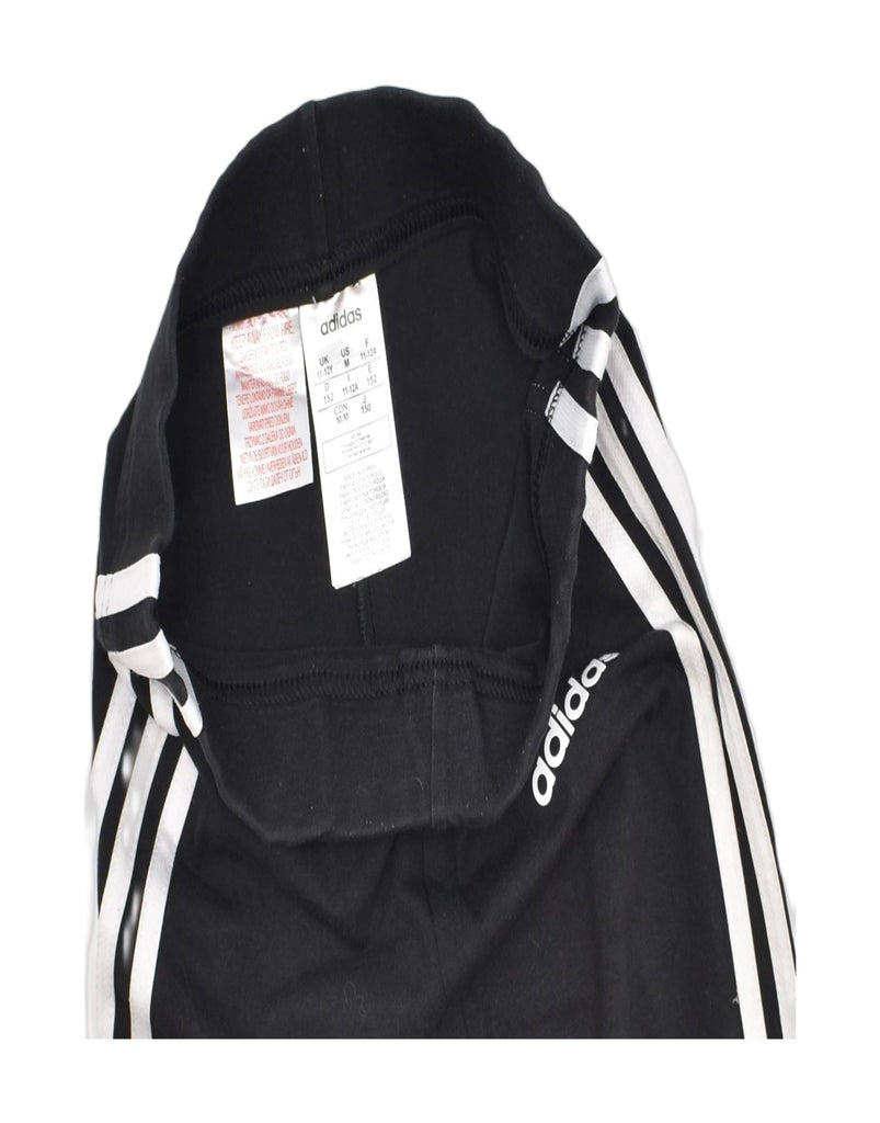 ADIDAS Girls Leggings 11-12 Years Black Cotton | Vintage | Thrift | Second-Hand | Used Clothing | Messina Hembry 