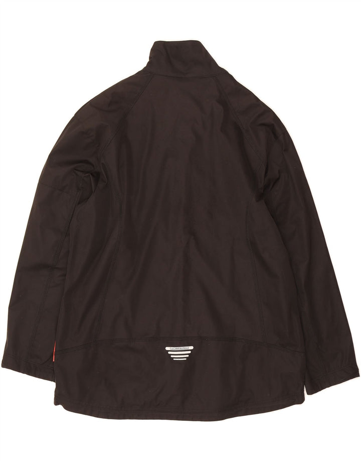 F.LLI CAMPAGNOLO Mens Windbreaker Jacket UK 44 2XL Black Polyester Vintage F.LLI Campagnolo and Second-Hand F.LLI Campagnolo from Messina Hembry 