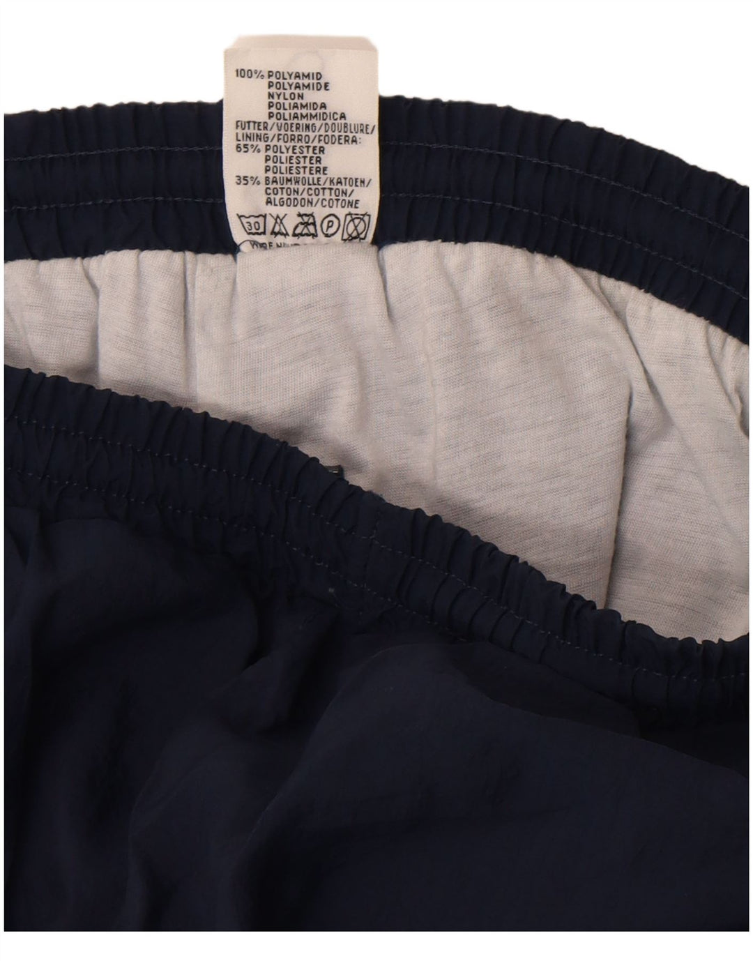 C&A Mens Tracksuit Trousers Joggers Large  Navy Blue Colourblock Polyamide