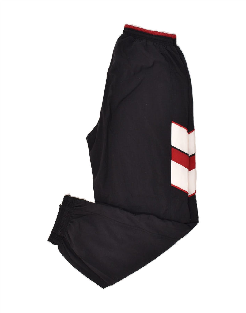 PUMA Mens Tracksuit Trousers Joggers Medium Black Colourblock Polyamide | Vintage Puma | Thrift | Second-Hand Puma | Used Clothing | Messina Hembry 