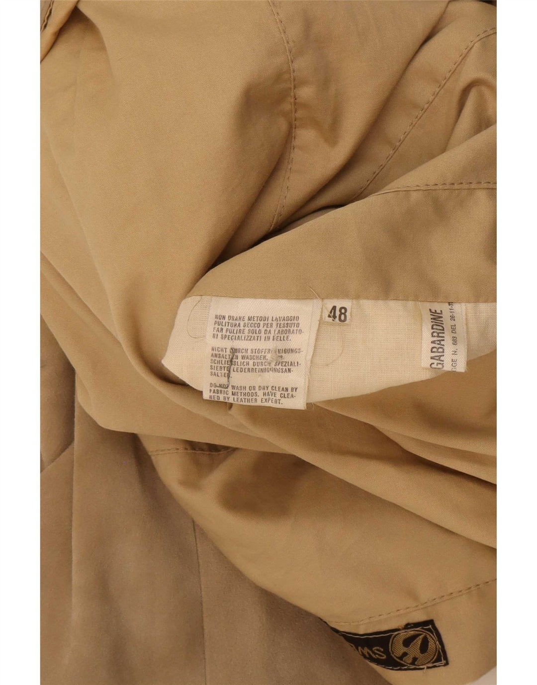 Vintage Mens Reversible Suede Jacket IT 48 Medium Beige Leather