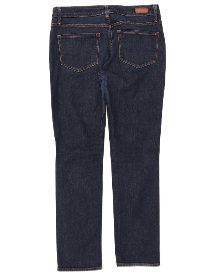 TOMMY HILFIGER Womens Rome RW Straight Jeans W28 L30 Navy Blue Cotton