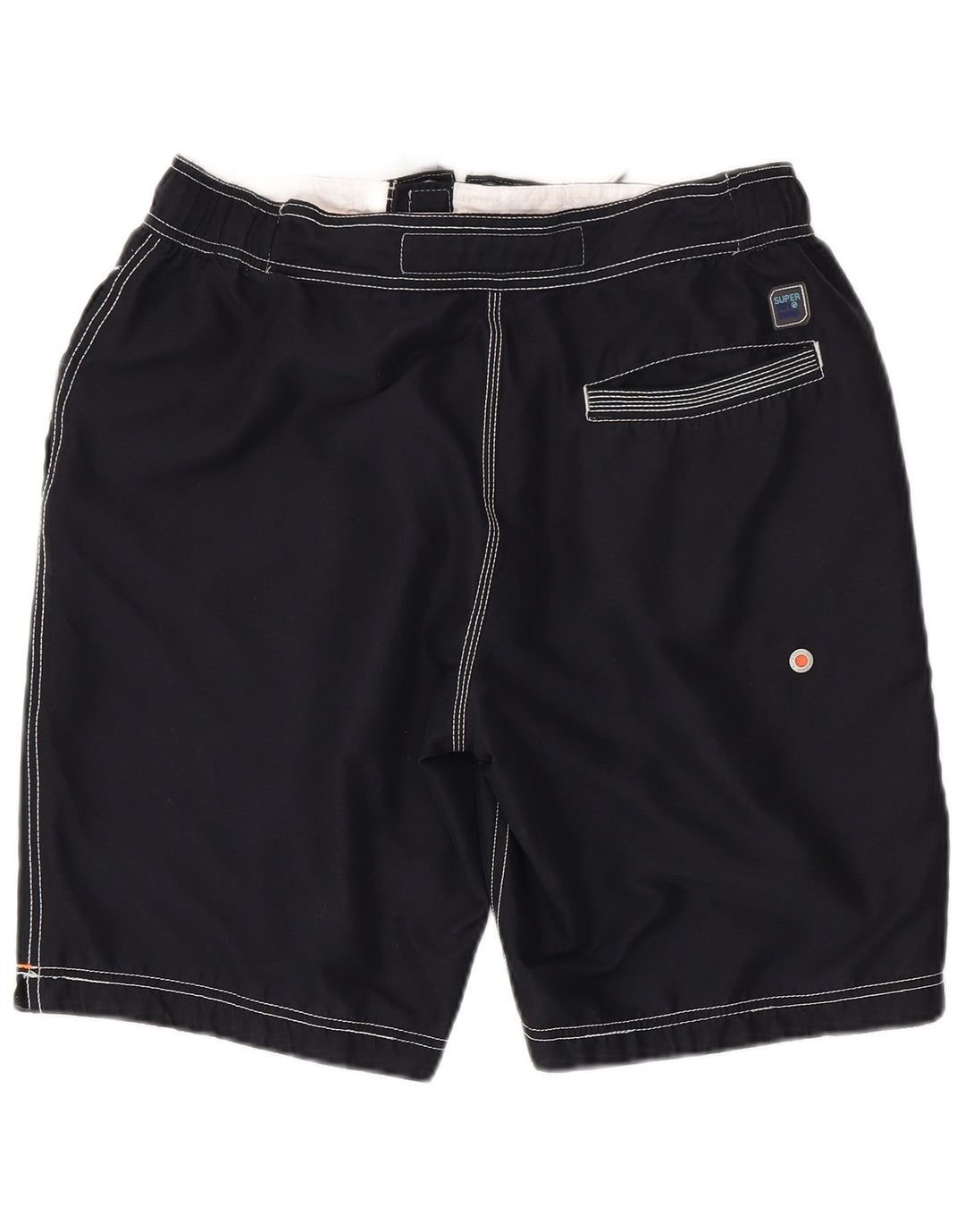 Superdry Mens Graphic Swimming Shorts XL  Navy Blue Polyester
