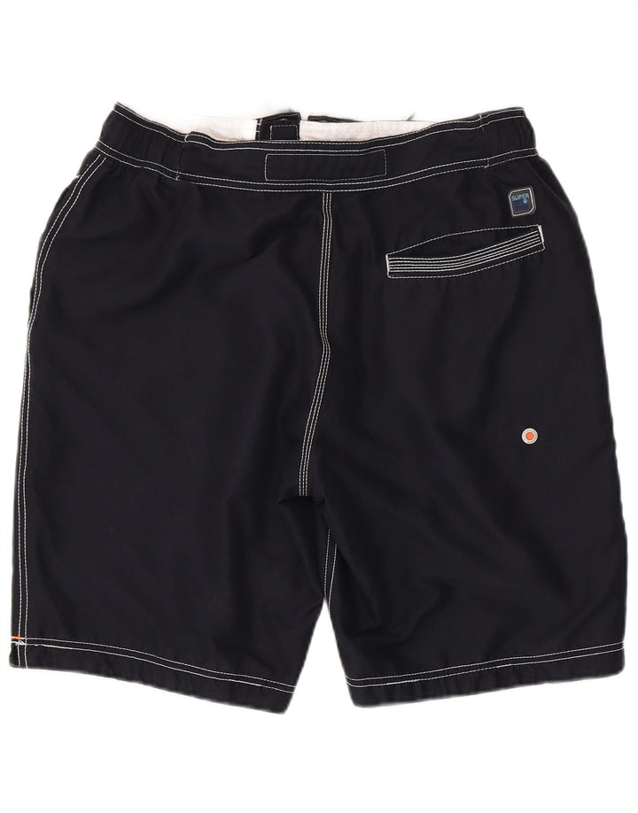 Superdry Mens Graphic Swimming Shorts XL  Navy Blue Polyester