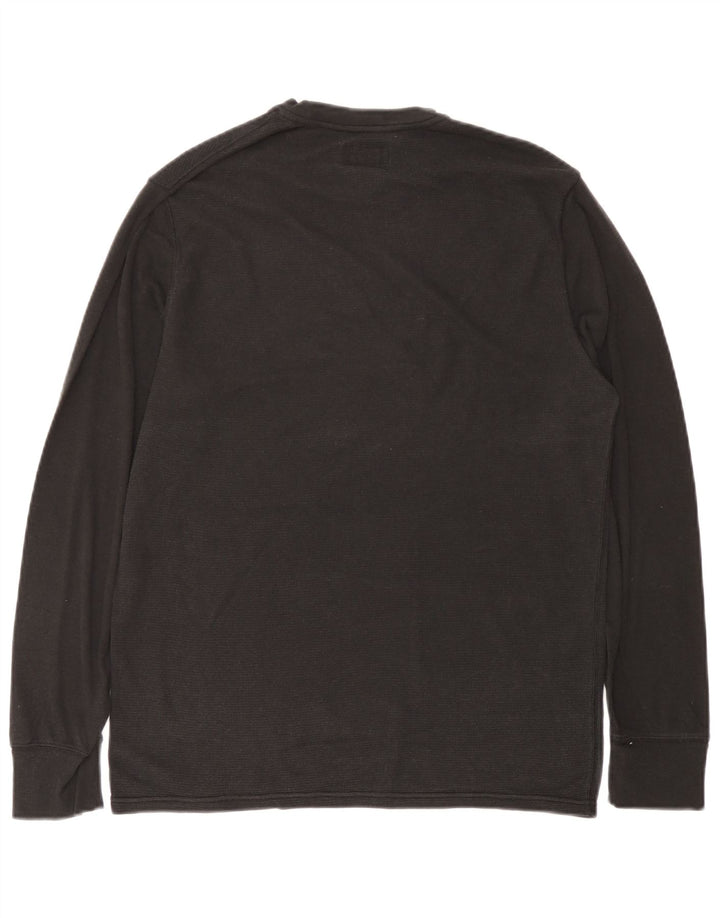 Ralph Lauren Mens Top Long Sleeve Large Black Cotton