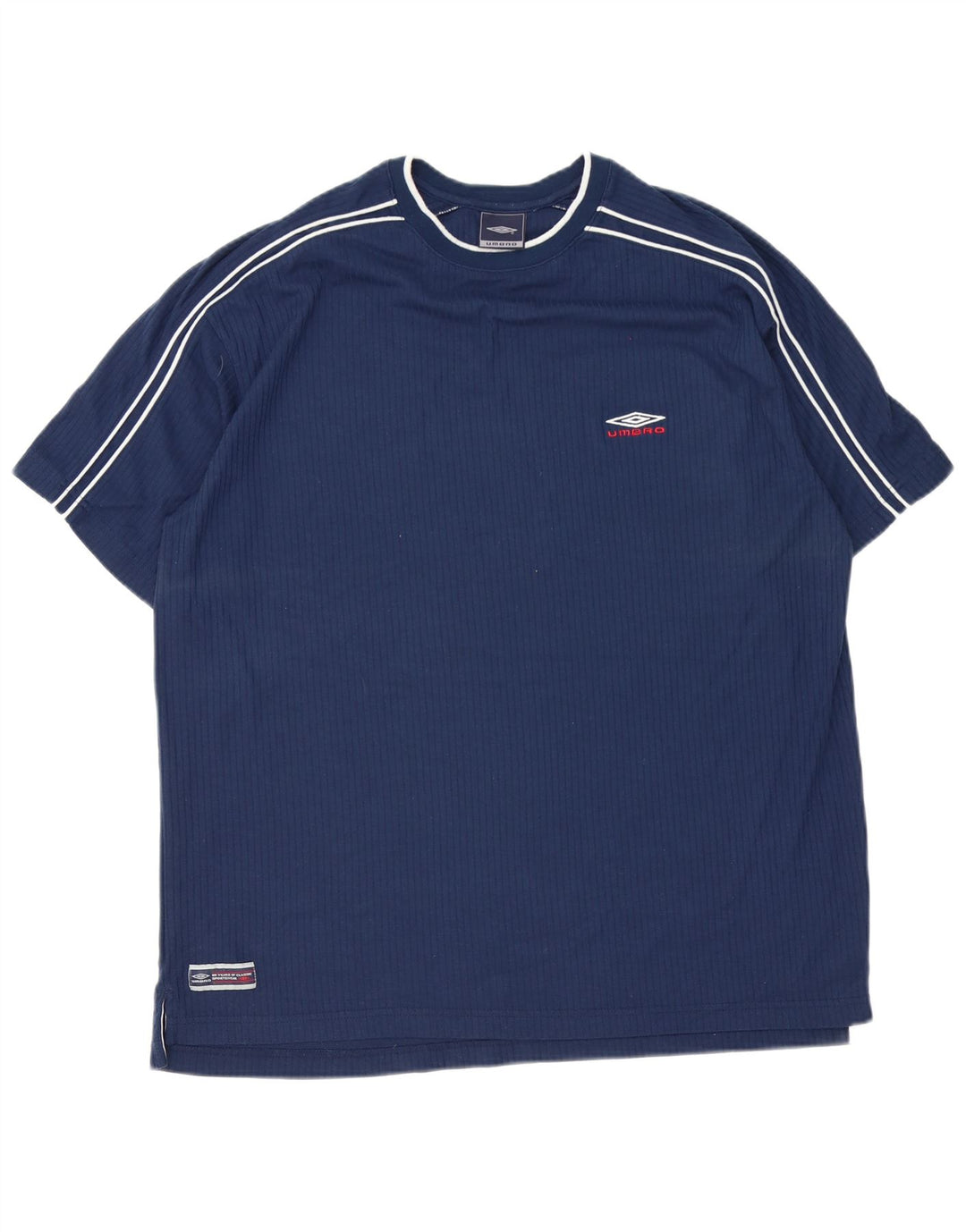 Umbro Mens T-Shirt Top XL Navy Blue Polyester