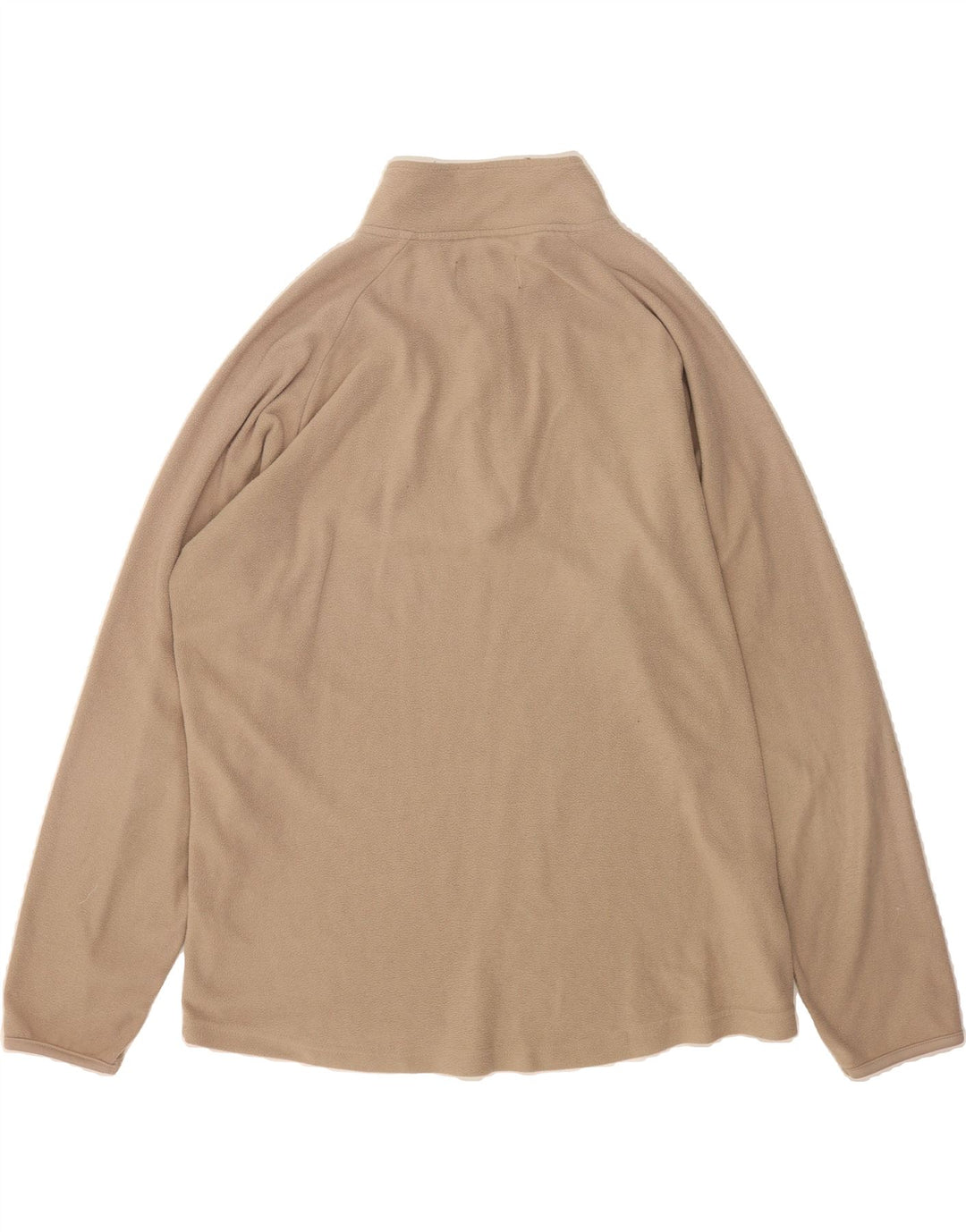 ATLAS FOR MEN Mens Zip Neck Fleece Jumper 2XL Brown Polyester Vintage Atlas For Men and Second-Hand Atlas For Men from Messina Hembry 