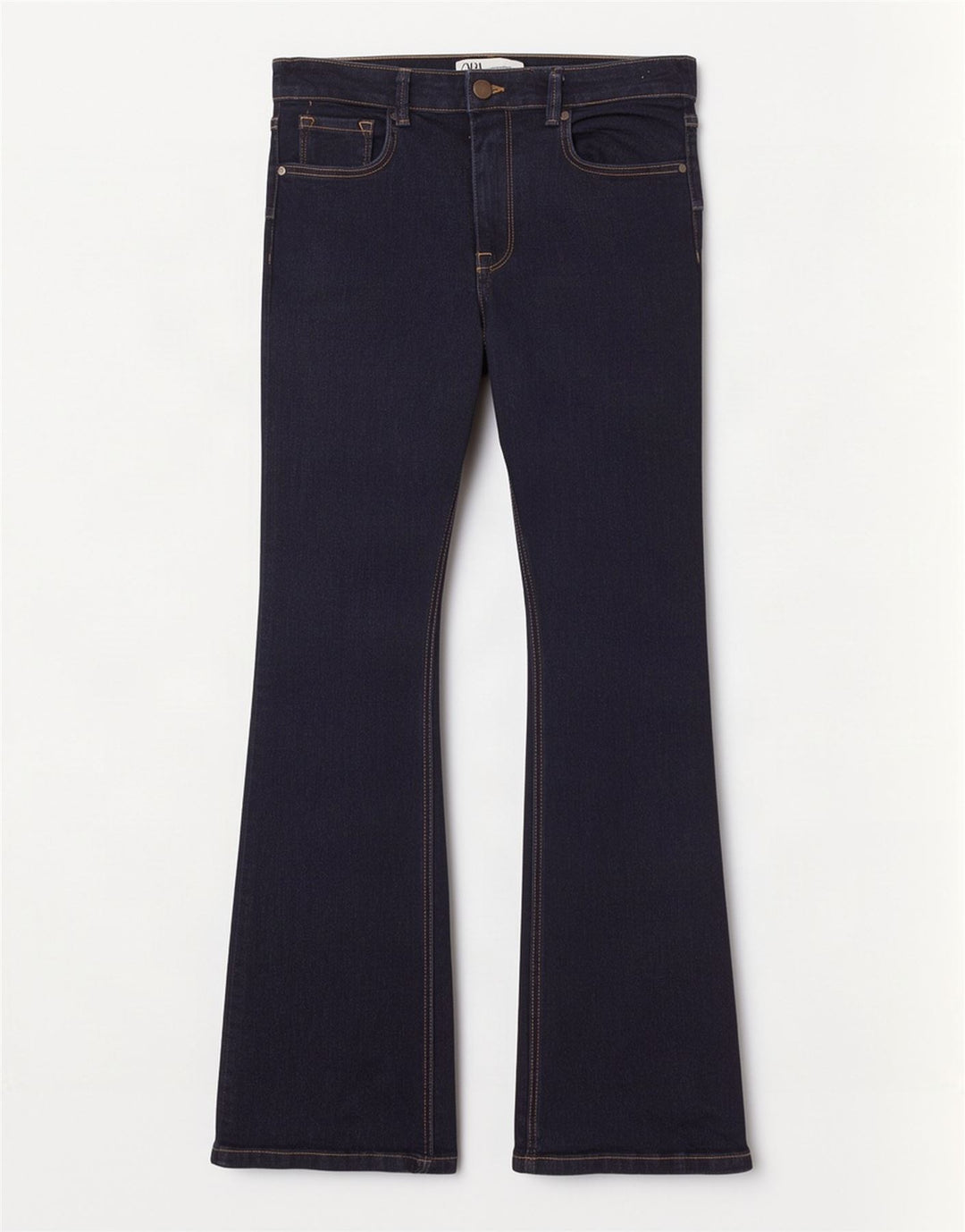 Zara Womens Flared Jeans EU 42 Large W32 L33 Navy Blue Cotton