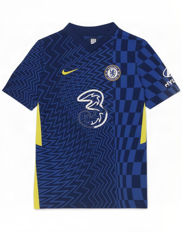 Nike Boys Chelsea FC Graphic T-Shirt Top 13-14 Years XL Blue Geometric