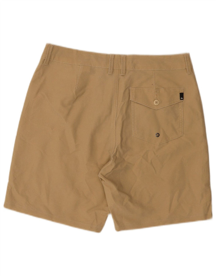 Quiksilver Mens Amphibian Casual Shorts W30 Medium  Beige Polyester