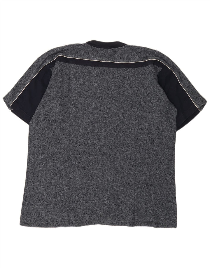 Champion Mens T-Shirt Top XL Navy Blue Flecked