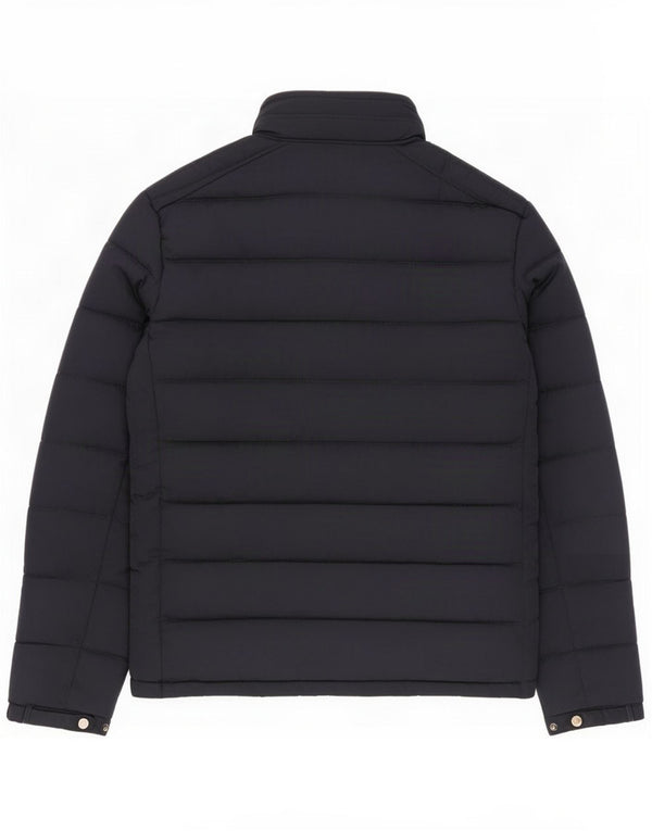 Zara Mens Hooded Padded Jacket UK 38 Medium Navy Blue