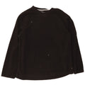 Marks & Spencer Mens Fleece Jumper Large Black Polyester