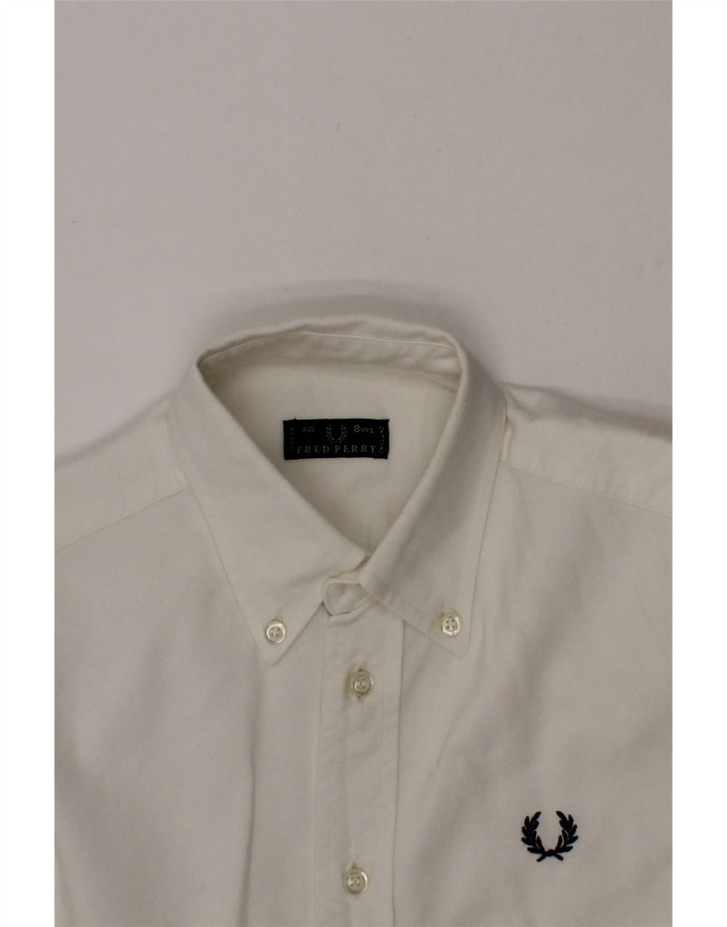 FRED PERRY Boys Shirt 7-8 Years White Cotton Vintage Fred Perry and Second-Hand Fred Perry from Messina Hembry 