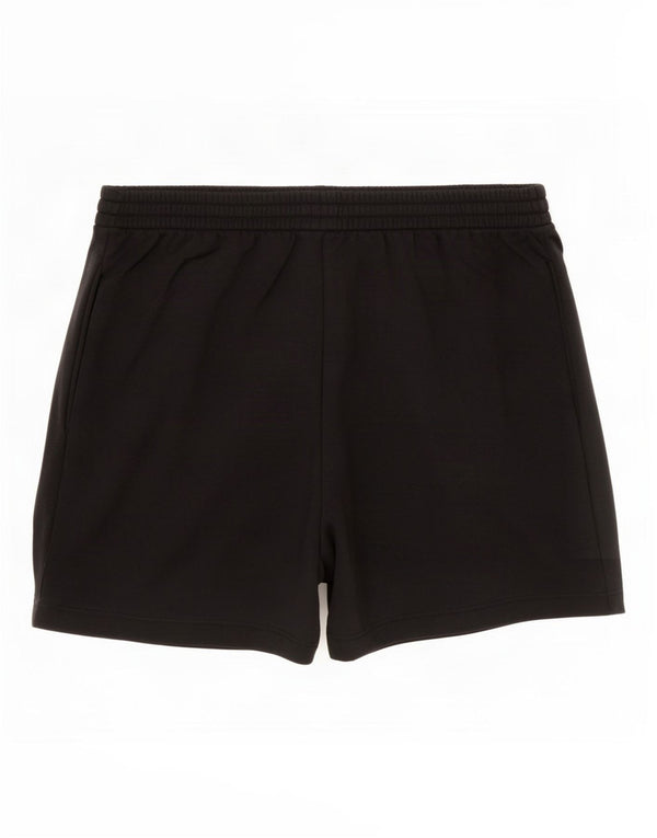 Adidas Womens Sport Shorts UK 12 Medium Black Cotton