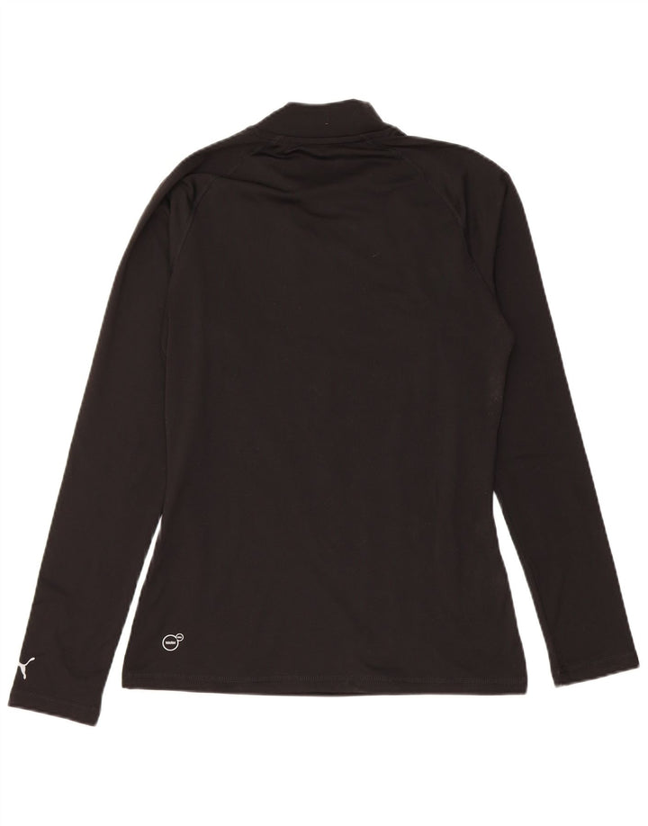 Puma Womens Top Long Sleeve UK 10 Small Black