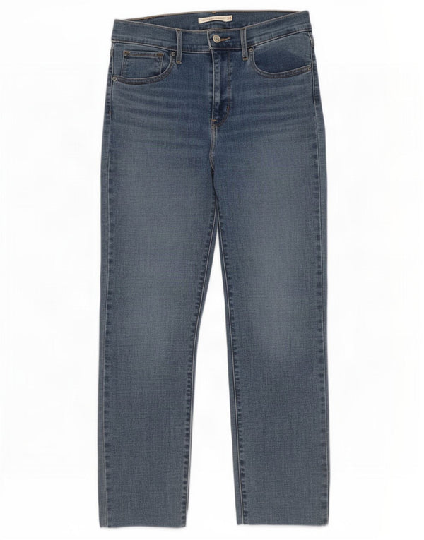 Levi's Womens 724 High Rise Straight Jeans W29 L28 Blue Cotton