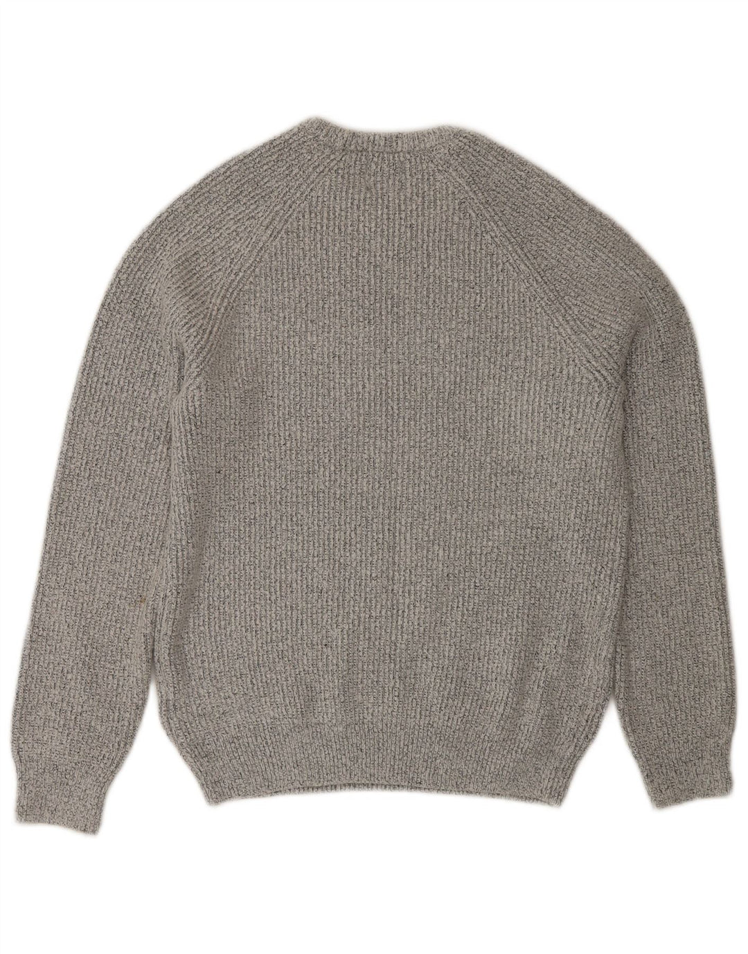 Marks & Spencer Womens Crew Neck Jumper Sweater UK 12 Medium Grey Flecked