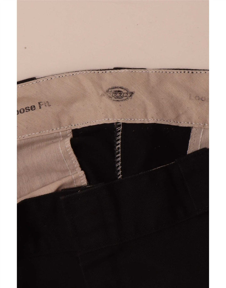 Dickies Mens Loose Fit Cargo Trousers W36 L32 Black