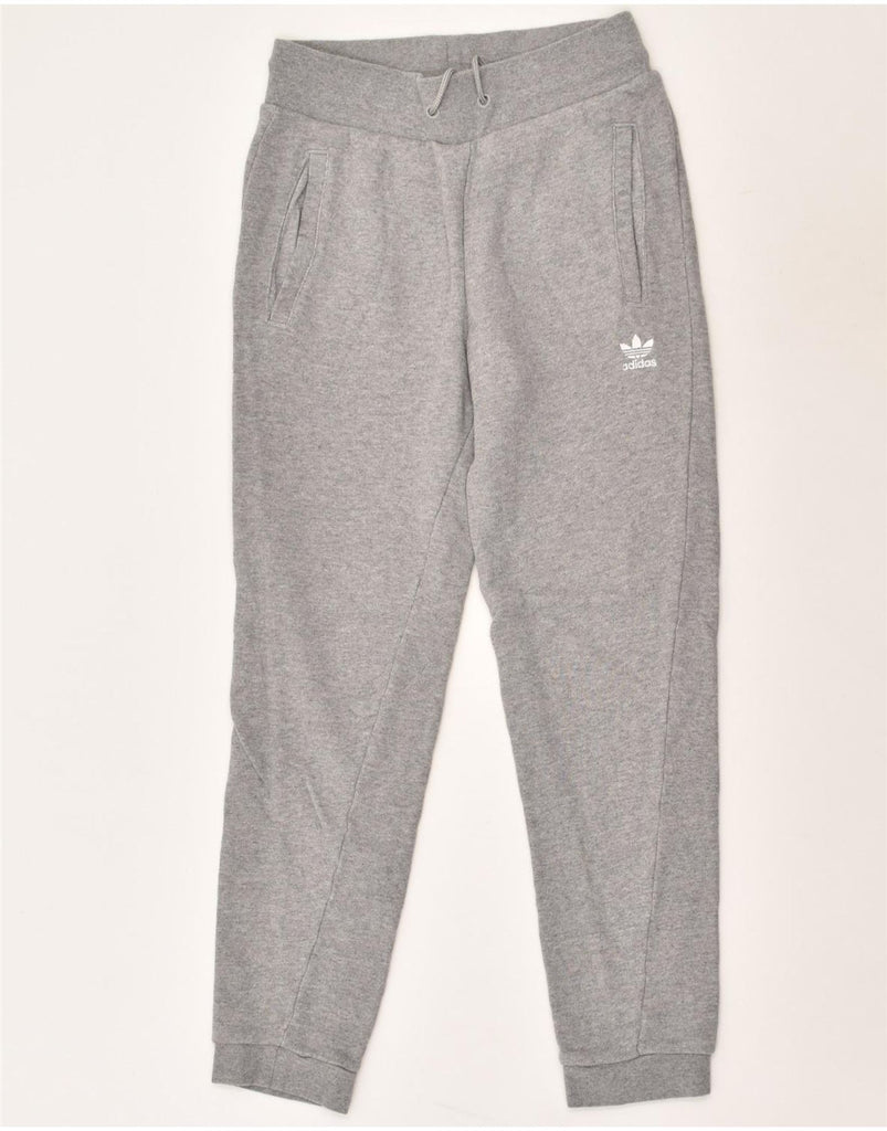 ADIDAS Womens Tracksuit Trousers Joggers UK 6 XS Grey Cotton | Vintage Adidas | Thrift | Second-Hand Adidas | Used Clothing | Messina Hembry 